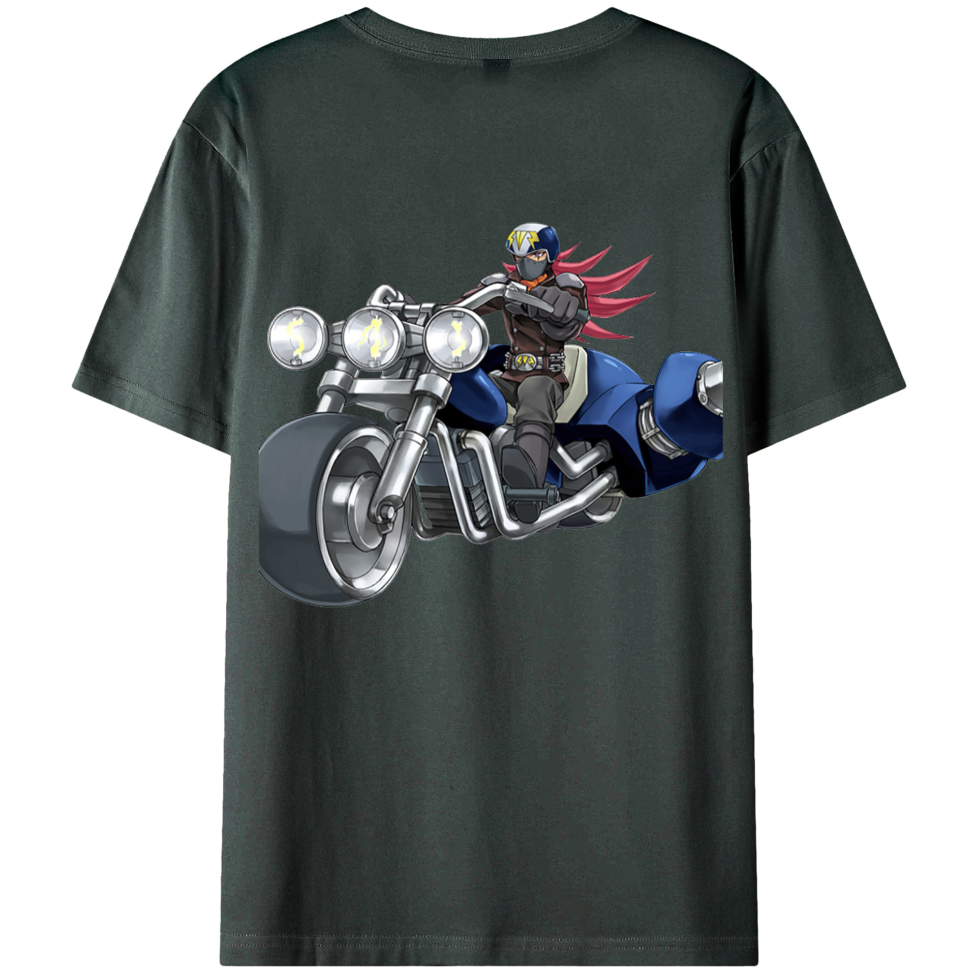 （画像用） 遊☆戯☆王 Yu-Gi-Oh! 綿100％ メンズ半袖Tシャツ（バックプリント） 通気性